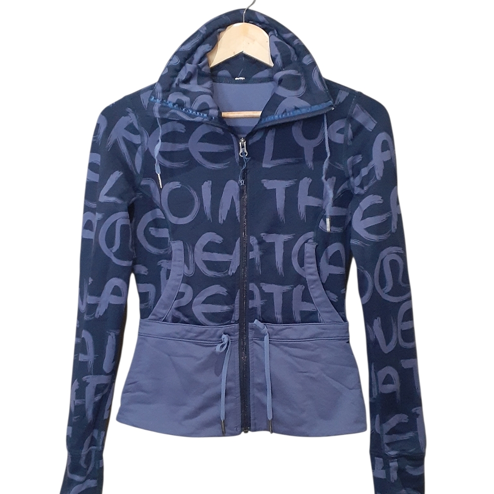 Lululemon Athletica Women's Full Zip Jacket Graffiti Size 4